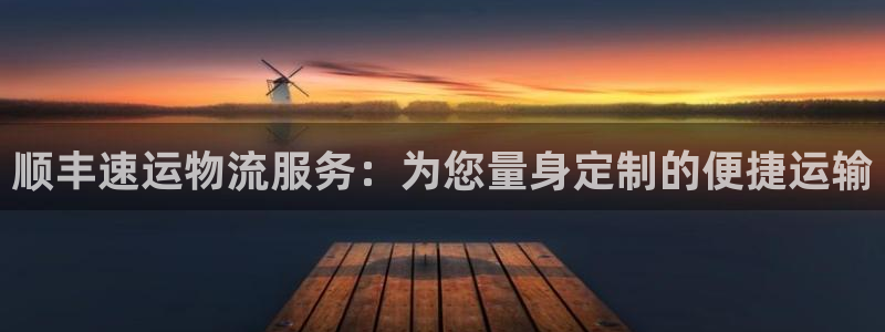 28圈模擬器下載:順豐速運物流服務: